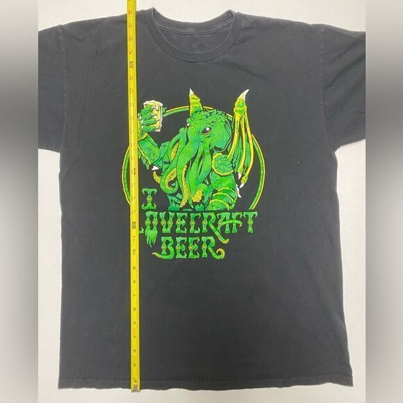 Tee Fury Lovecraft Men’s Unisex Black|Green I Lovecraft Beer Graphic Shirt Sz L - Picture 3 of 8